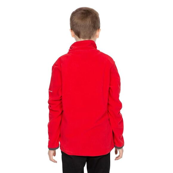 Trespass Childrens Boys Etto Half Zip Fleece Top / Red - Picture 4 of 5